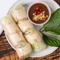 Gỏi Cuốn Chay / Fresh Vegetarian Summer Roll (2 Rolls) · Small rolls of vegetables with rice vermicelli (fried tofu) wrapped in the rice paper. Serve...