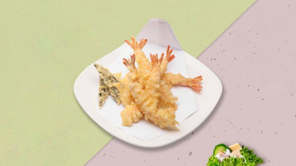 Shrimple Tempura · (4 Pieces) Shrimp in a light coat of tempura batter, deep-fried until crispy with tempura sauce.