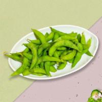 Edge Of Edamame · Steamed and lightly salted soybeans.