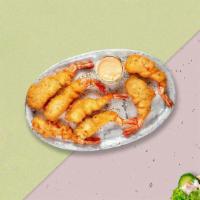 Shrimple Tempura Plate · (6 Pieces) Shrimp in a light coat of tempura batter, deep-fried until crispy with tempura sa...