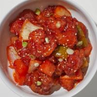 Sweet And Sour Shrimp · Deep fried shrimp covered with sweet and sour sauce, pineapple, carrots, bell pepper and whi...