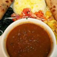Nairobi Platter (Lentil Stew) · Delicious richly flavored lentil stew cooked in our house sauce with fresh peppers, ginger, ...
