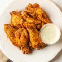 Buffalo Wings (20 Pieces) · With three blue cheeses.