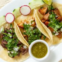 Steak Tacos · $3.85 One taco (3 tacos recommended)