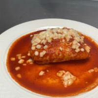 Tamal Rojo (Chicken Mexican Tamale Red Sause) · 