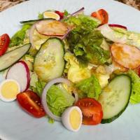 Veggie Salad · Vegetarian. House salad served with homemade dressing.
