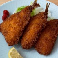 Aji Fry (Fish) · Deep fry breaded horse mackerel, 3 pieces