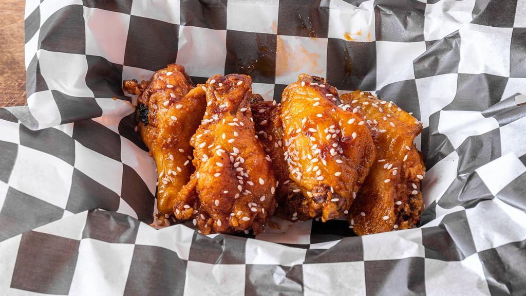 Classic Wings With Fries (5 Pieces) · 5 traditional wings w/ side of waffle fries. 1 flavor.