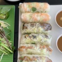 Combo Spring Rolls Tasting (Goi Cuon Ba Mon) (6 Rolls) · Can't decide, why not try all three the tasting comes with one shrimp spring roll, one grill...