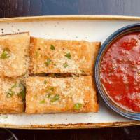 Old Fashioned Garlic Bread. · With Tomato Basil Dipping Sauce