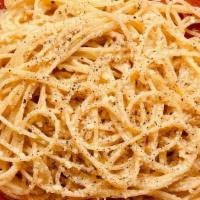 Spaghetti Cacio E Pepe · With Black Pepper, Pecorino (vegetarian)