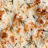 Bianca Pizza · With Ricotta, Mozzarella, Parmigiano, Fresh Rosemary + Choose Your Toppings