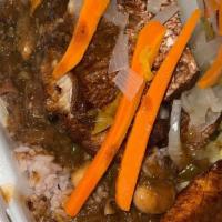 Red Snapper Fish Any Style · Made to order. Served with rice and peas or white rice. Your choice of fried plantains and s...