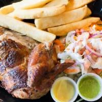 1/4 Chicken - White Meat · Served with 2 side orders