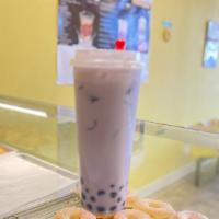 Taro Milk Tea  · Add boba $1