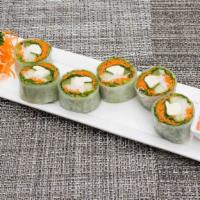 Fresh Roll Vegan · Vegan. Tofu, cucumbers, carrots, celery, basil, rice noodles, and lettuce rolled in rice pap...