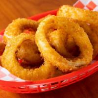 Onion Rings · Crispy fried battered onion rings