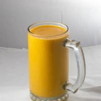 Mango Lassi · Homemade yogurt drink mixed with mango pulp.