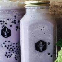 Taro Frap · Blended taro smoothie; dairy milk with real taro.