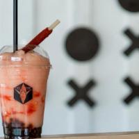 Power C (Guava) · Guava smoothie with tangy chamoy sauce and tamarind candy