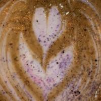 Lavender Latte · Taro mixed with double shot of espresso and steamed milk