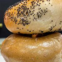 Mini Bagel By The Dozen · Plain, Sesame, Poppy, Whole Wheat, Everything.