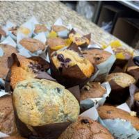 Home Made Muffin  · Flavors: Corn, Chocolate Chip, Blueberry, Raisin Bran, Double Chocolate, Pistachio and Cranb...