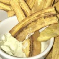 Plantain Chips With Sofrito Dip · 