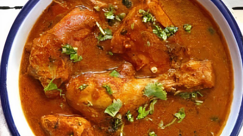 #111. Chicken Curry · Chicken cooked in a light gravy, mild or hot.