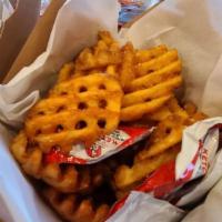 Waffle Fries · Fried.