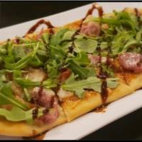 Fig Jam And Prosciutto · Parma prosciutto, fig jam, and mozzarella cheese blend finished off with baby arugula and a ...