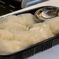 Steamed Shrimp Gyoza (8 Pcs) · 8 Dumplings.