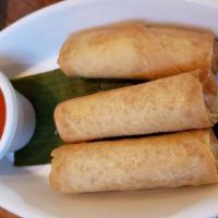 Spring Rolls · **This item cannot be made Gluten-free**. Crispy deep-fried spring rolls stuffed with vermic...