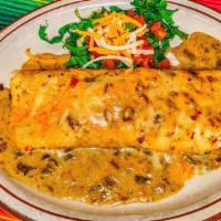 Burritos · Your choice of ground beef, shredded beef, chicken, chile relleno, red chile con carne or gr...