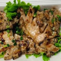 Xa Lach Suon, Ga · Grilled pork chop, chicken.