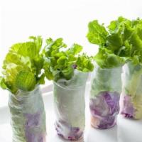 Garden Rolls · Lettuce, carrots, cucumber and red cabbage wrapped in rice paper served with our homemade se...