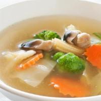 Vegetable Soup · Mixed vegetables in chicken broth.