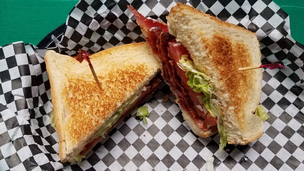 Blt Sandwich · Bacon, Lettuce & Tomato on White, Wheat or Rye toast. Mayo on request.