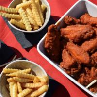 20 Wing Special · 20 Wings. 4 Flavors. Large Side. 2L Soda or Gallon Tea