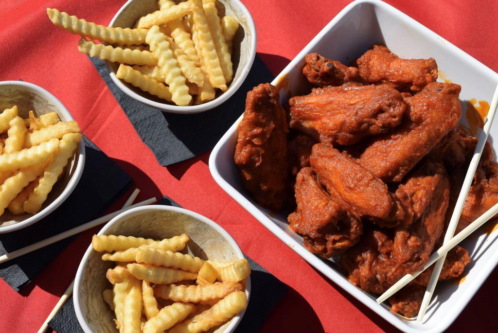 20 Wing Special · 20 Wings. 4 Flavors. Large Side. 2L Soda or Gallon Tea