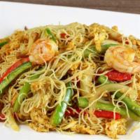 Singapore Noodles · Shrimp, chicken, rice noodles.