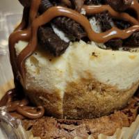 Oreo Bliss Brownie Bottom Cheesecake · Individual fudge brownie bottom cheesecake made with natural sugar and Ghirardelli chocolate...