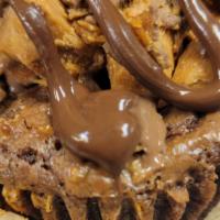 Butterfingers · Delicious Butterfinger crumble topped and filled fudge brownie handmade with natural sugar a...