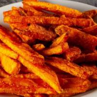 Large Sweet Potato Fries · A large portion of our sweet potato fries