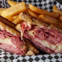 Corned Beef Reuben · New York deli-style corned beef with melted swiss cheese, sauerkraut, and thousand island dr...