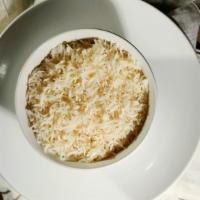 Rice · Plain boiled basmati rice.