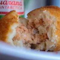 Coxinha · Savory Fried Dough with Seasoned Chicken filling