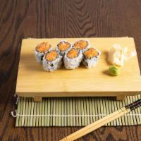Spicy Salmon Roll (8 Pcs) · Spicy. Contains Raw Fish.