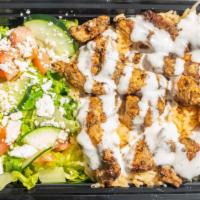 Chicken Shawarma Plate · Halal. Healthy. Marinated chicken breast cooked to perfection over spiced basmati rice and s...