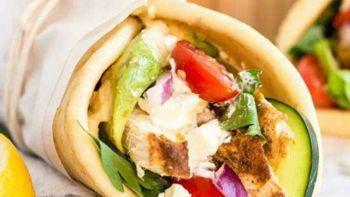 Chicken Wrap · Halal. Healthy. Marinated chicken chopped and grilled, wrapped in pita bread with lettuce, t...